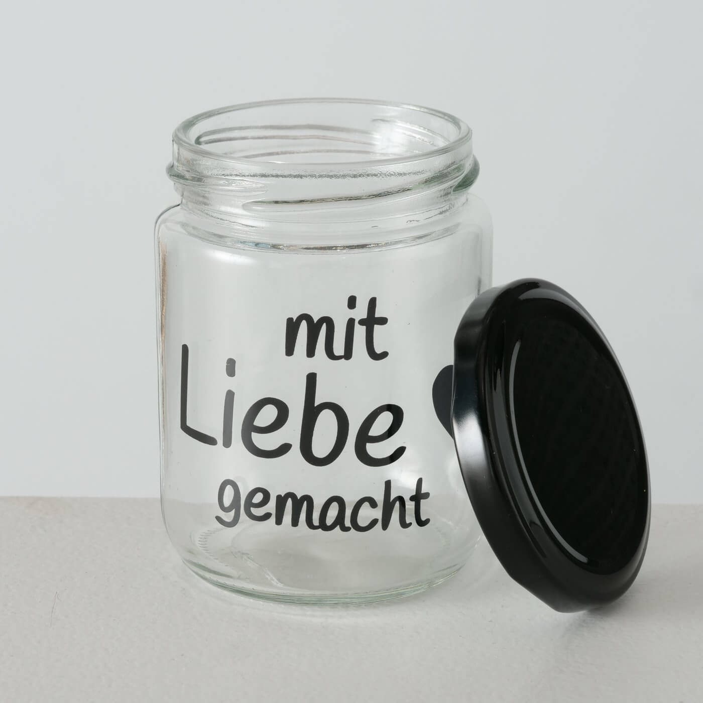 Einmachglas mit Spruch Liebe jetzt bestellen